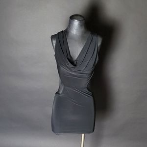 Cowl Neck Cut Out Party Dress